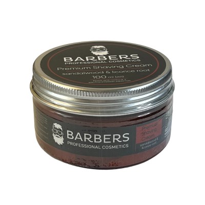 Крем для бритья Barbers Sandalwood-Licorice Root с успокаивающим эффектом, 100 мл
